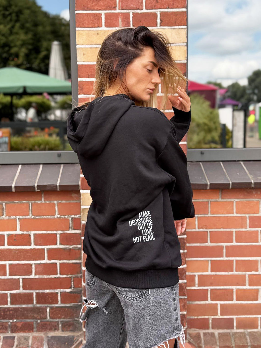 Unisex Black Fleece Hoodie