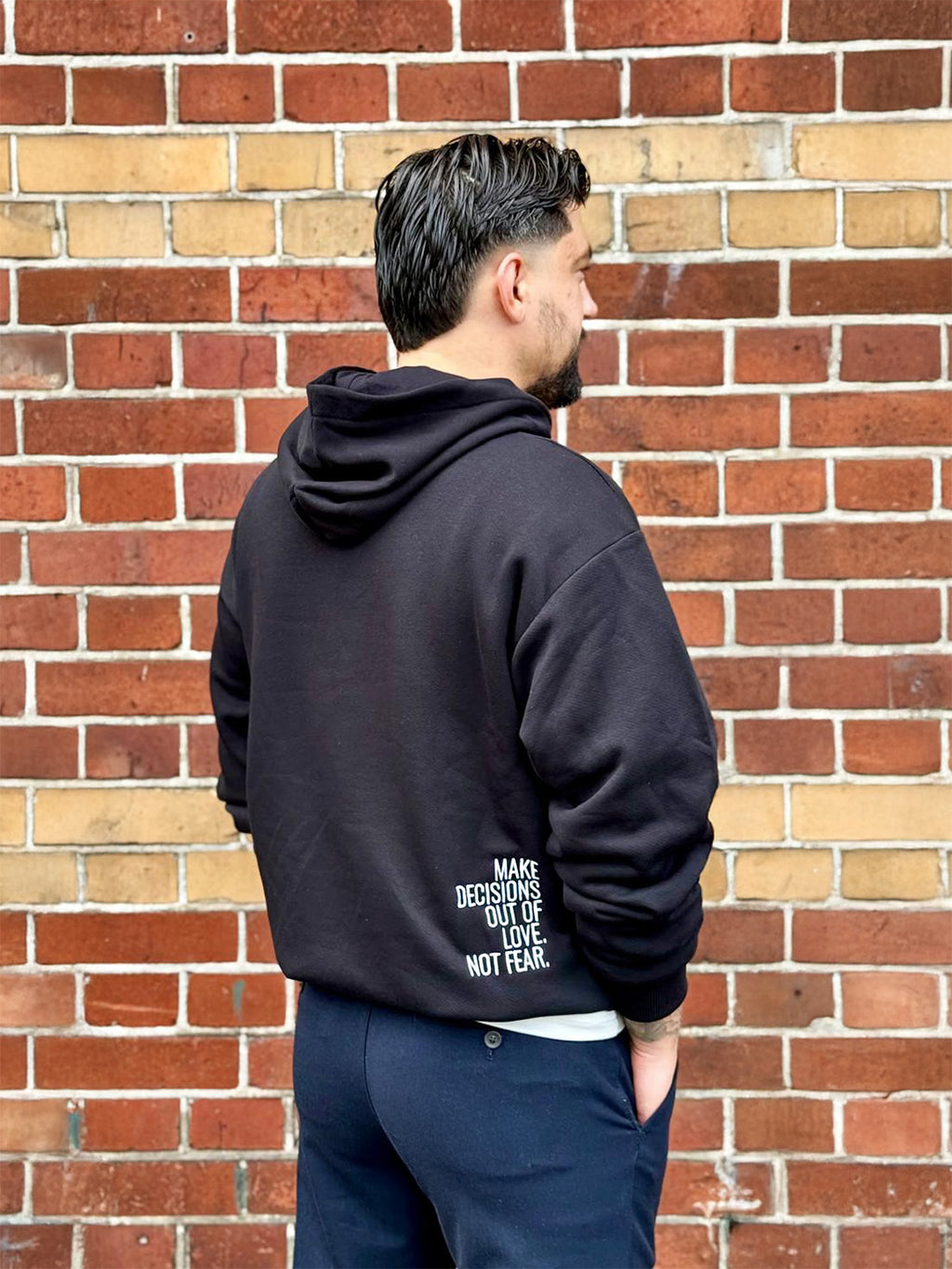 Unisex Black Fleece Hoodie