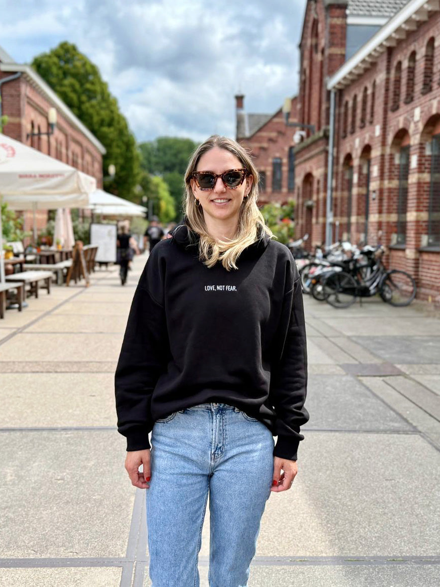 Unisex Black Fleece Hoodie