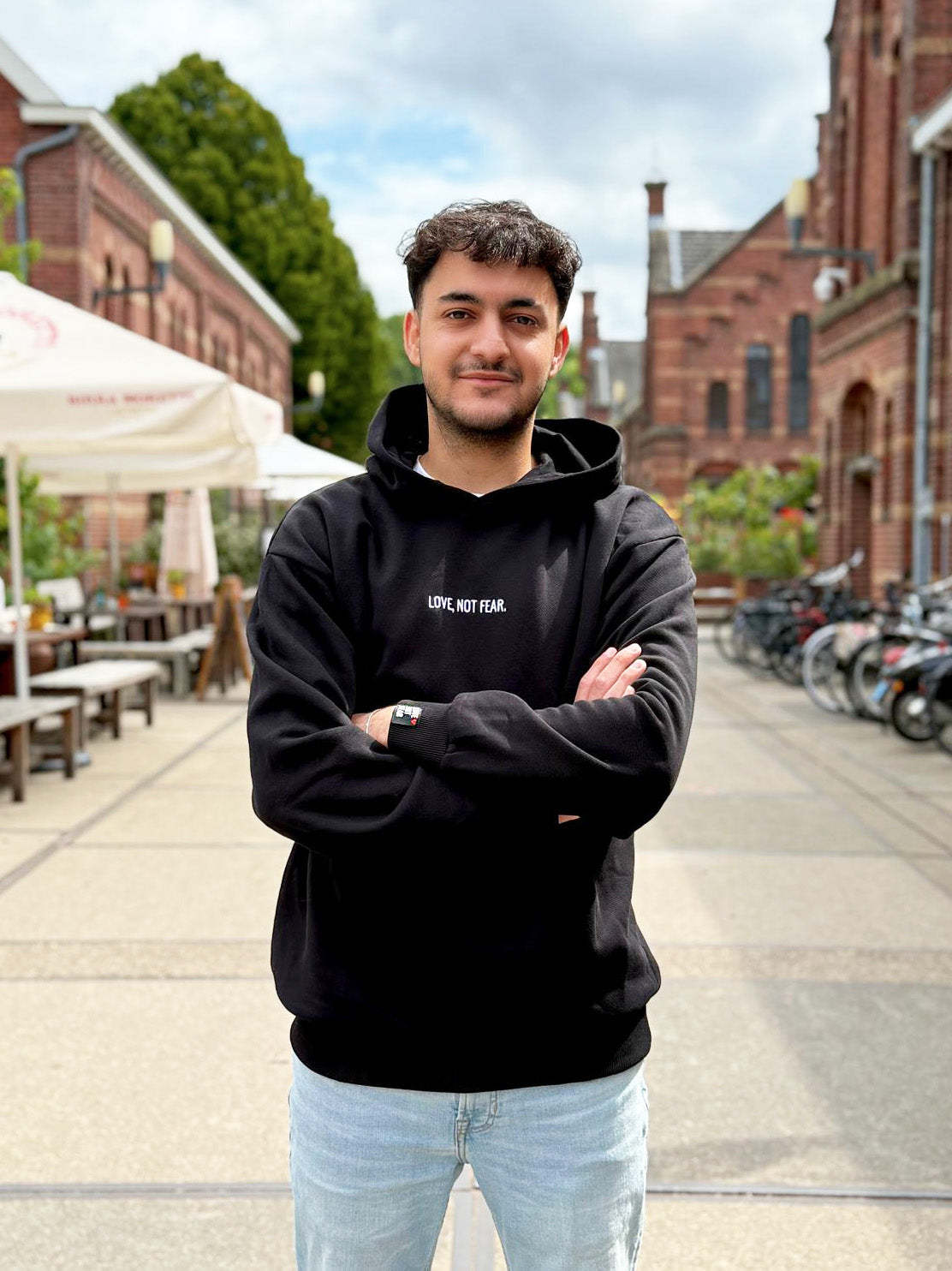 Unisex Black Fleece Hoodie